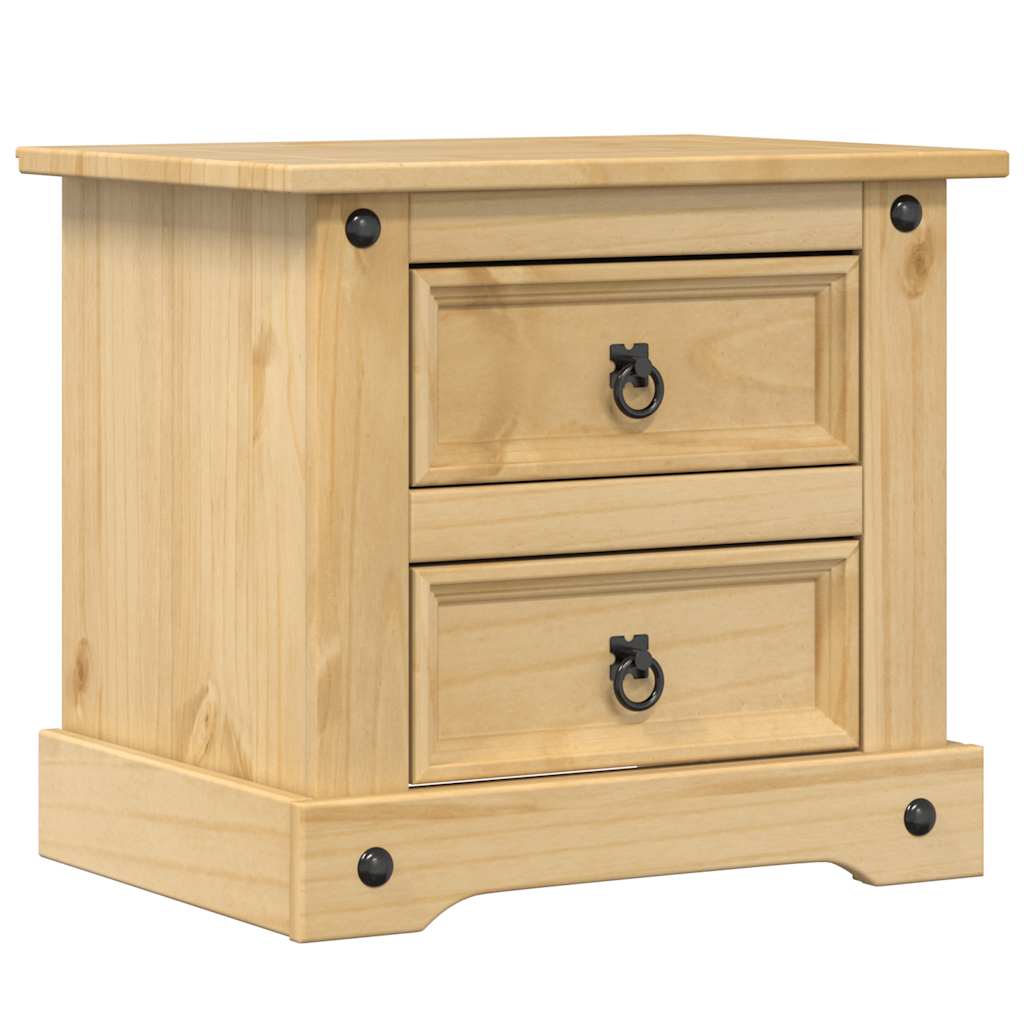 Comodino Corona 53x39x47 cm in Legno Massello di Pino | homemem39