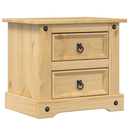 Comodino Corona 53x39x47 cm in Legno Massello di Pino | homemem39