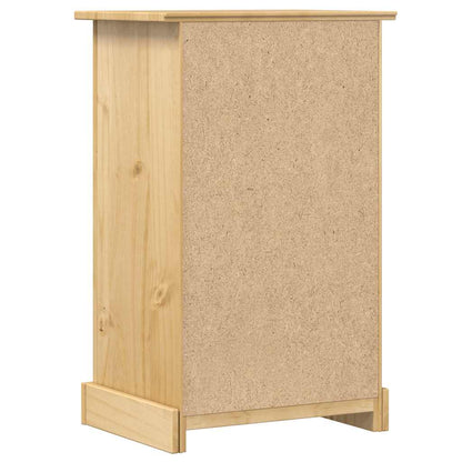 Comodino Corona 53x39x84 cm in Legno Massello di Pino | homemem39