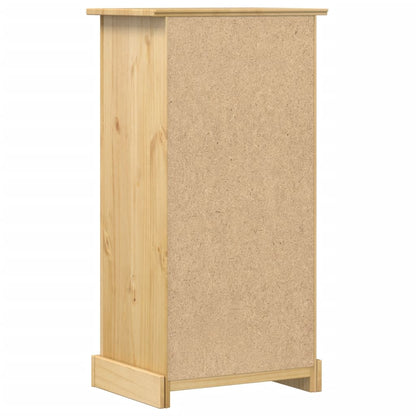 Comodino Corona 53x39x103 cm in Legno Massello di Pino | homemem39