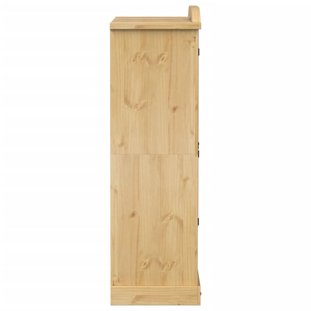 Armadio Corona 151,5x52x170 cm in Legno Massello di Pino - homemem39
