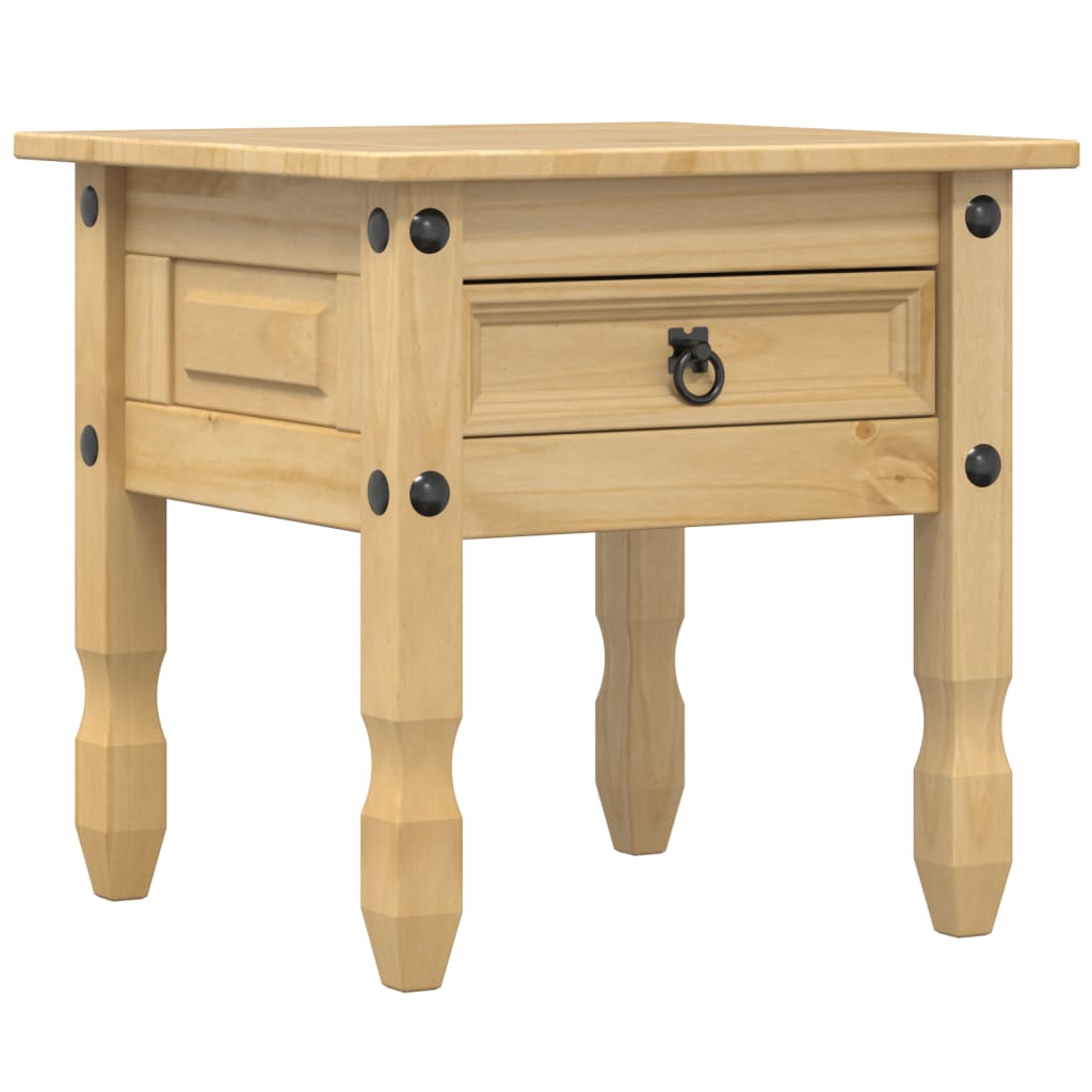 Tavolino Corona 50x50x50 cm in Legno Massello di Pino - homemem39