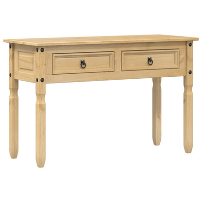 Tavolino Consolle Corona 115x46x73 cm in Legno Massello di Pino - homemem39