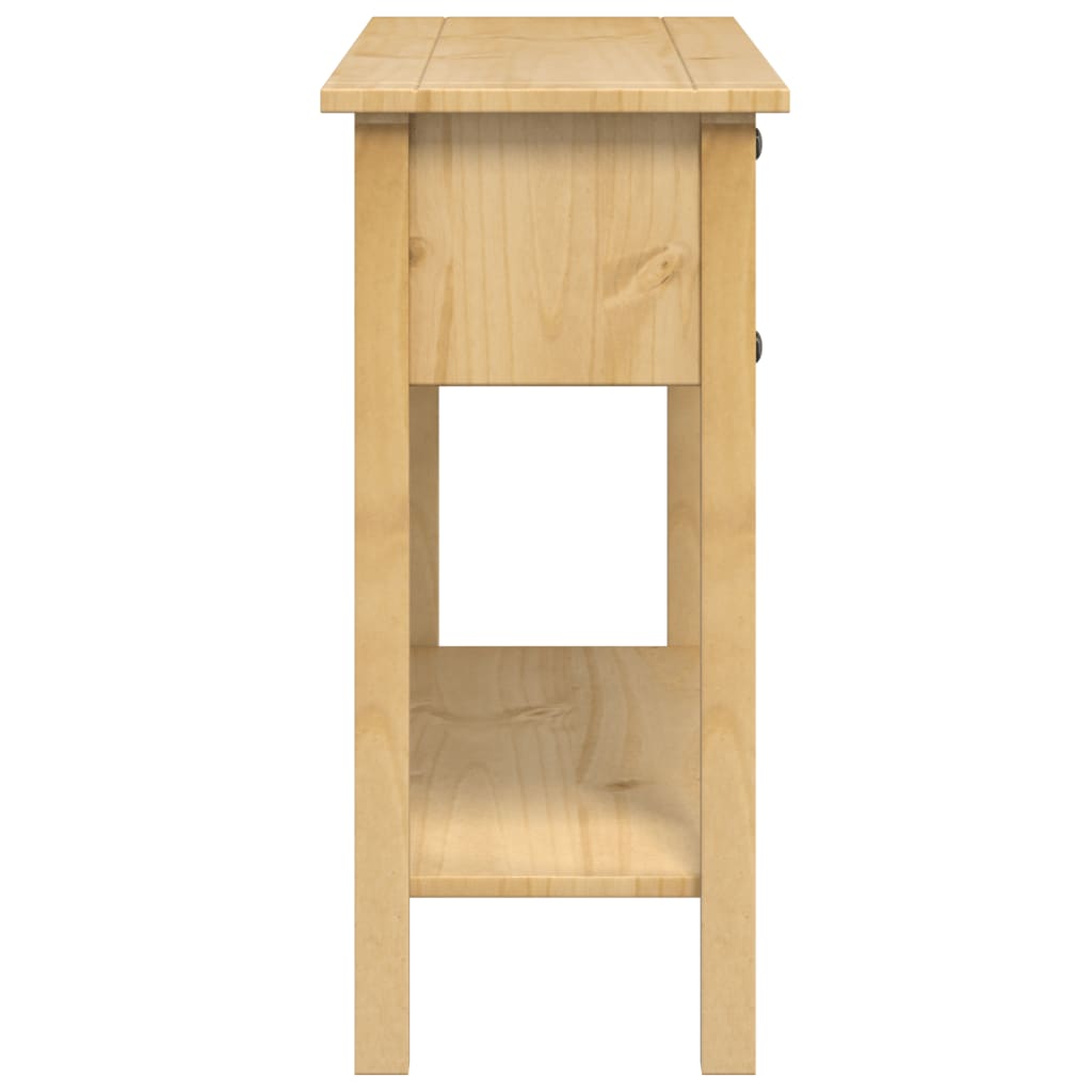 Tavolino Consolle Corona 114x34,5x73 cm Legno Massello di Pino - homemem39