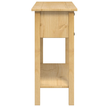 Tavolino Consolle Corona 114x34,5x73 cm Legno Massello di Pino - homemem39
