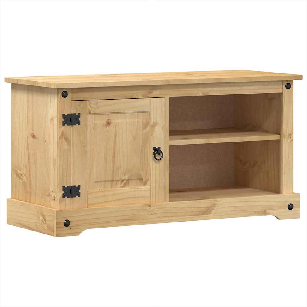 Mobile Porta TV Corona 100x40x52 cm in Legno Massello di Pino | homemem39