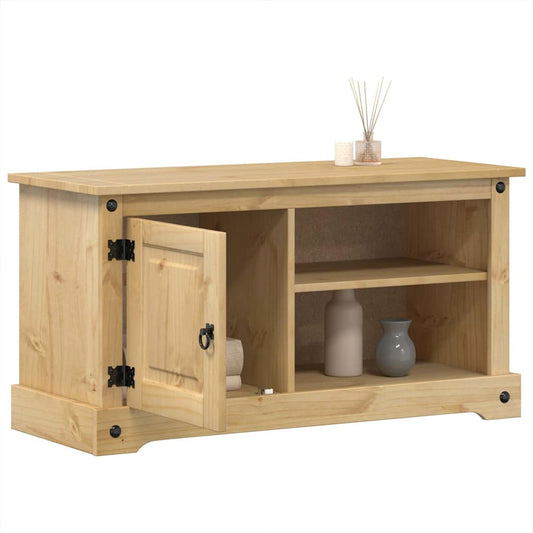Mobile Porta TV Corona 100x40x52 cm in Legno Massello di Pino | homemem39