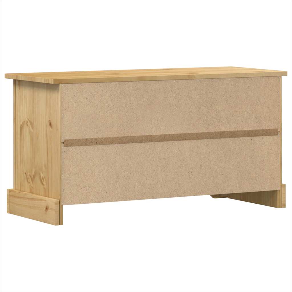 Mobile Porta TV Corona 100x40x52 cm in Legno Massello di Pino | homemem39