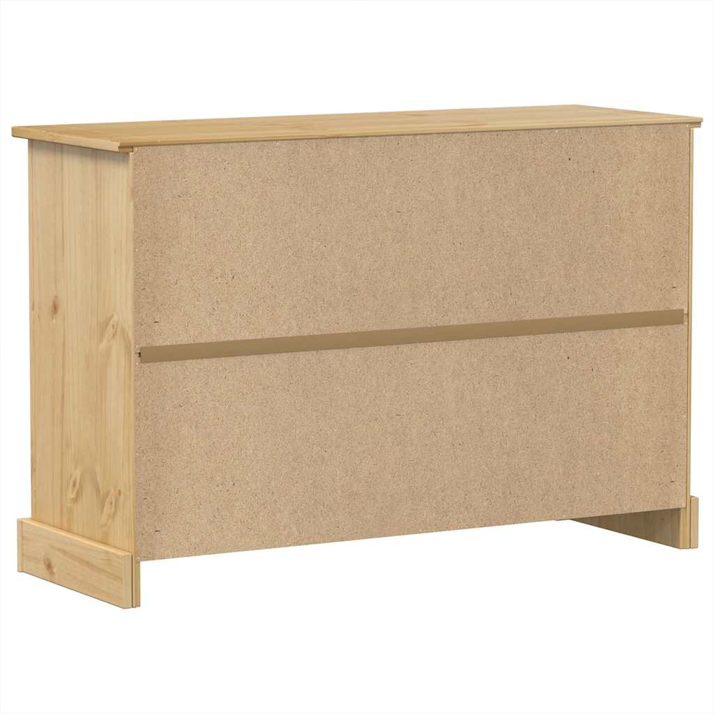 Credenza Corona 112x40x75 cm in Legno Massello di Pino - homemem39
