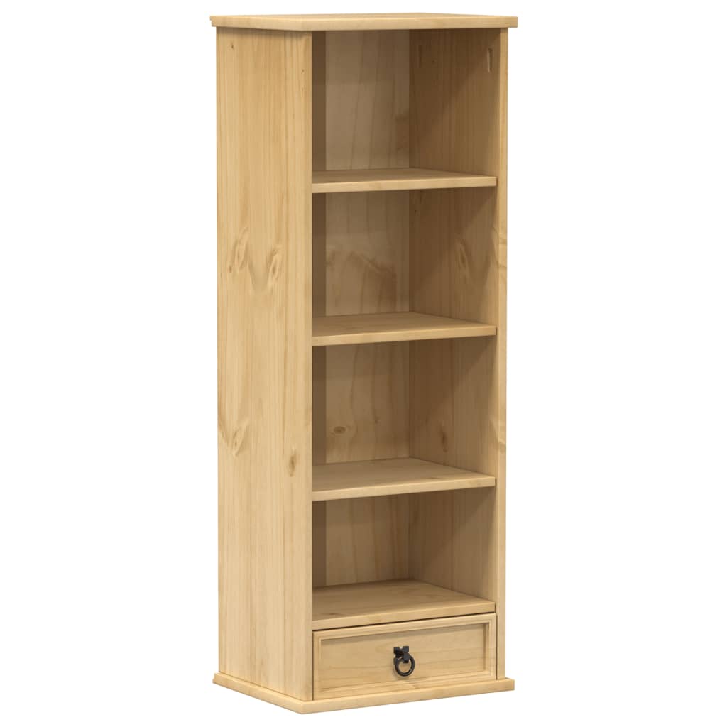 Mobile Porta CD Corona 40x30x110 cm in Legno Massello di Pino | homemem39