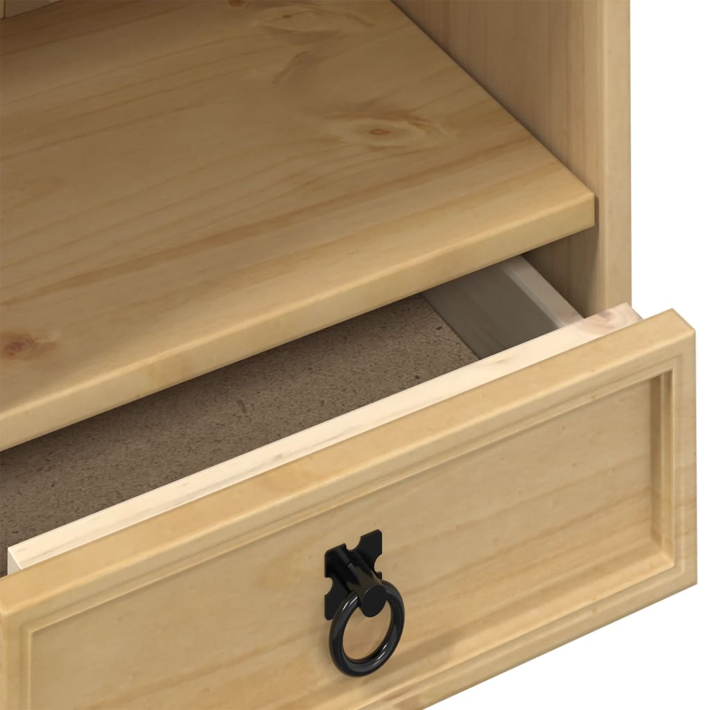 Mobile Porta CD Corona 40x30x110 cm in Legno Massello di Pino | homemem39