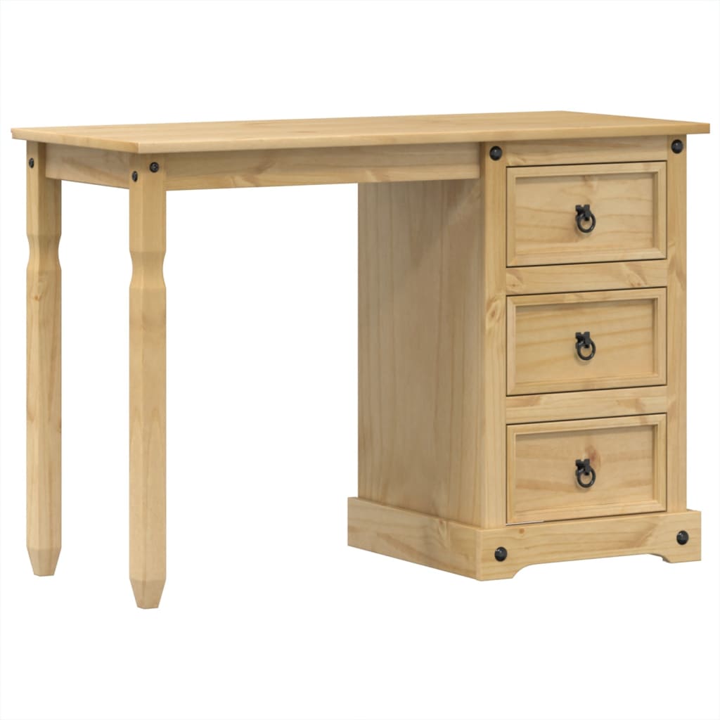 Toeletta Corona 110x47x75 cm in Legno Massello di Pino - homemem39