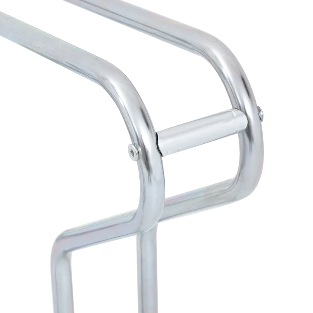 Supporto per 6 Bici da Pavimento Autoportante Acciaio Zincato - homemem39