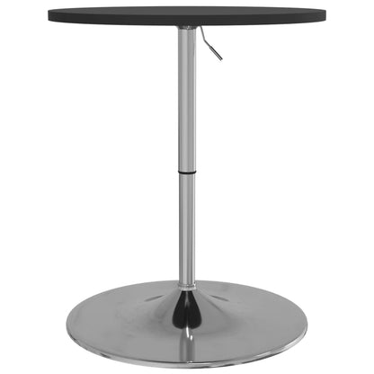Tavolino Bar Nero 60x60x90 cm Legno Multistrato Acciaio Cromato | homemem39
