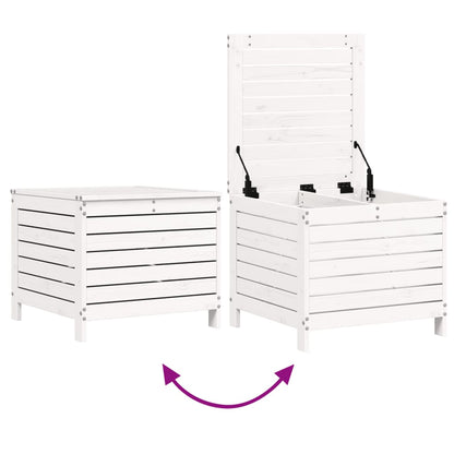 Set Salotto da Giardino 5 pz Bianco in Legno Massello di Pino - homemem39