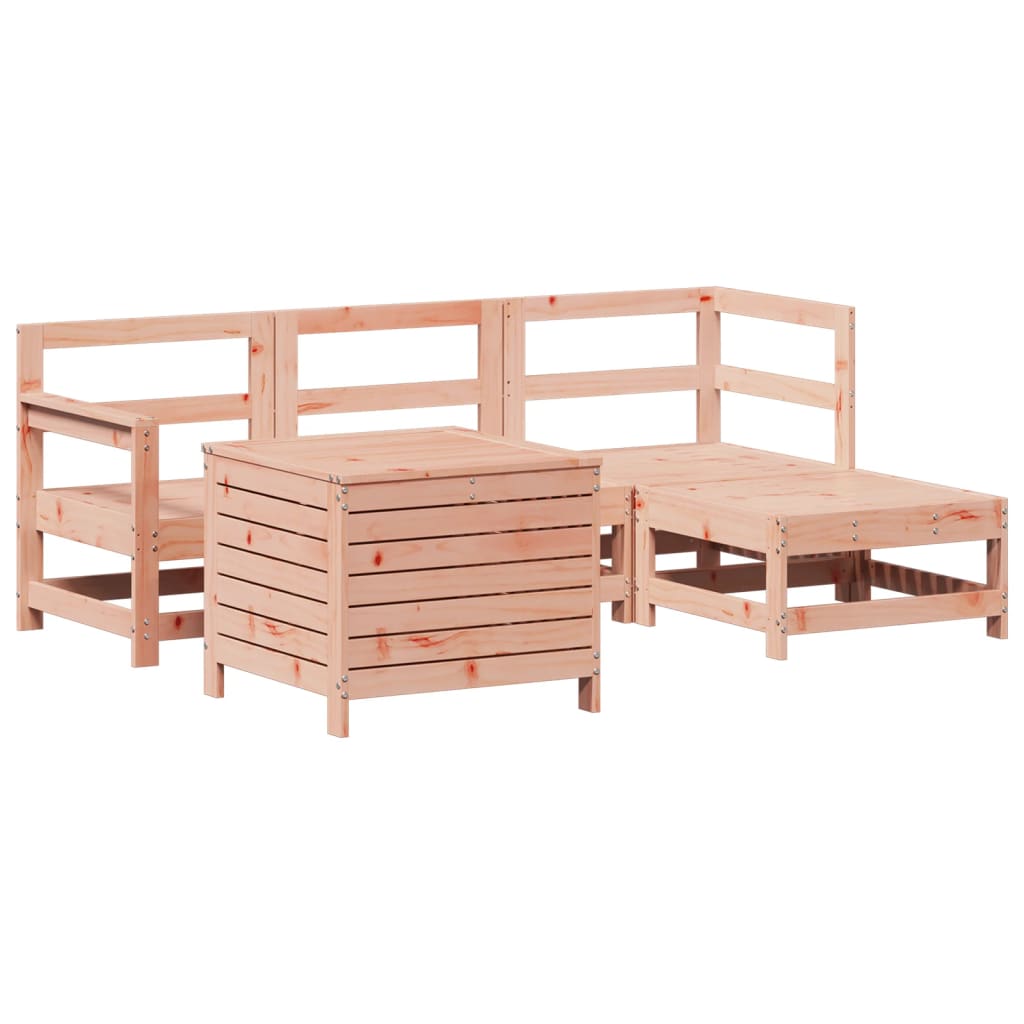 Set Divani da Giardino 5 pz in Legno Massello Abete Douglas - homemem39