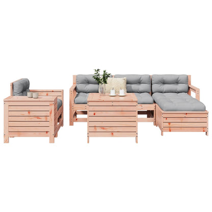 Set Divani da Giardino 7 pz in Legno Massello Abete Douglas - homemem39