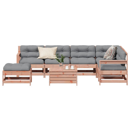 Set Divani Giardino 8 pz con Cuscini Legno Massello di Douglas - homemem39