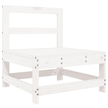 Set Divani da Giardino 8 pz in Legno Massello di Pino Bianco - homemem39