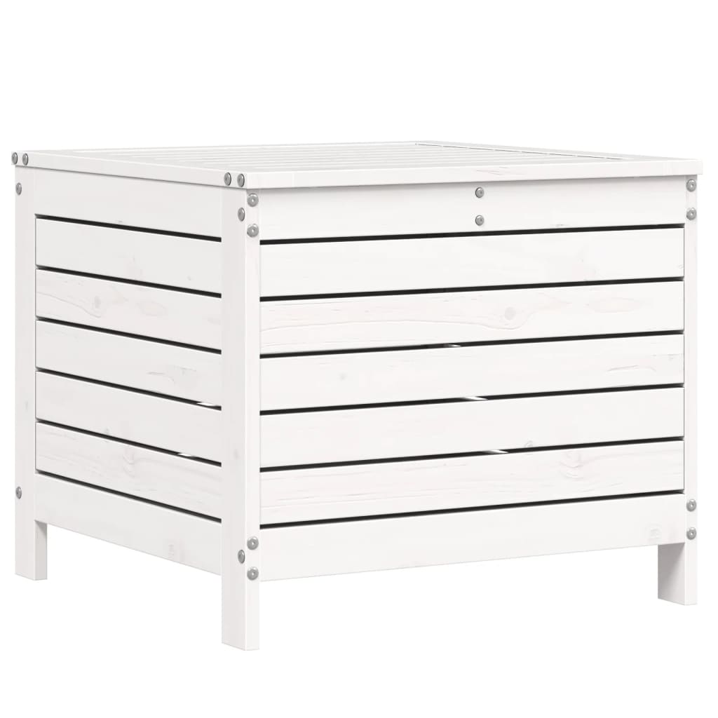 Set Divani da Giardino 6 pz Bianco in Legno Massello di Pino - homemem39