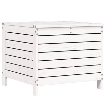 Set Divani da Giardino 6 pz Bianco in Legno Massello di Pino