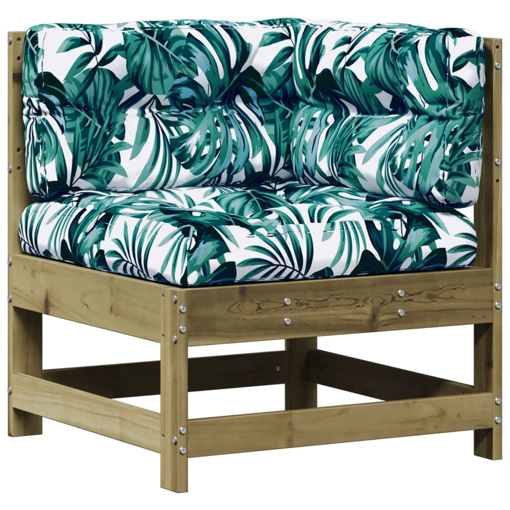 Set Divani da Giardino 5pz con Cuscini Legno Impregnato di Pino - homemem39