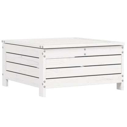 Set Divani da Giardino 6 pz Bianco in Legno Massello di Pino - homemem39