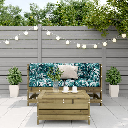 Set Divani da Giardino 3pz con Cuscini Legno Impregnato di Pino - homemem39