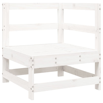 Set Salotto da Giardino 4 pz Bianco in Legno Massello di Pino - homemem39