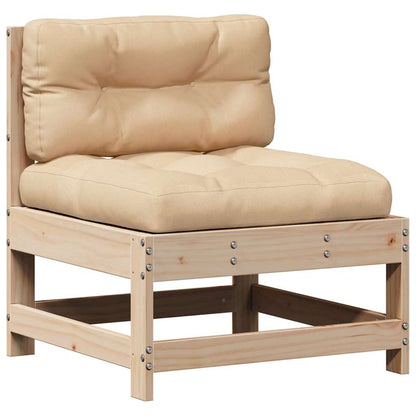 Set Divani da Giardino 4 pz con Cuscini Legno Massello di Pino | homemem39