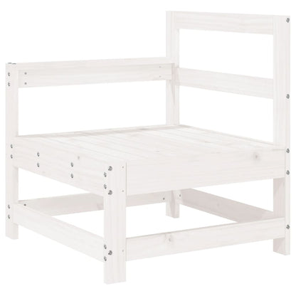 Set Salotto da Giardino 4 pz Bianco in Legno Massello di Pino | homemem39