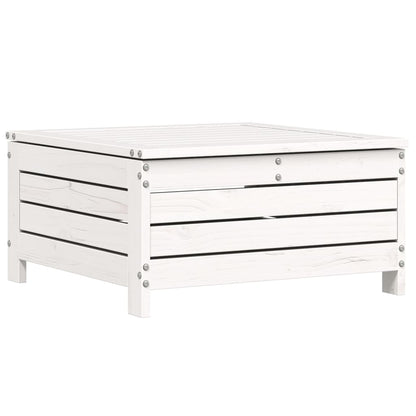 Set Salotto da Giardino 4 pz Bianco in Legno Massello di Pino - homemem39