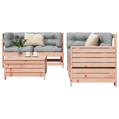 Set Divani da Giardino 5 pz in Legno Massello Abete Douglas - homemem39