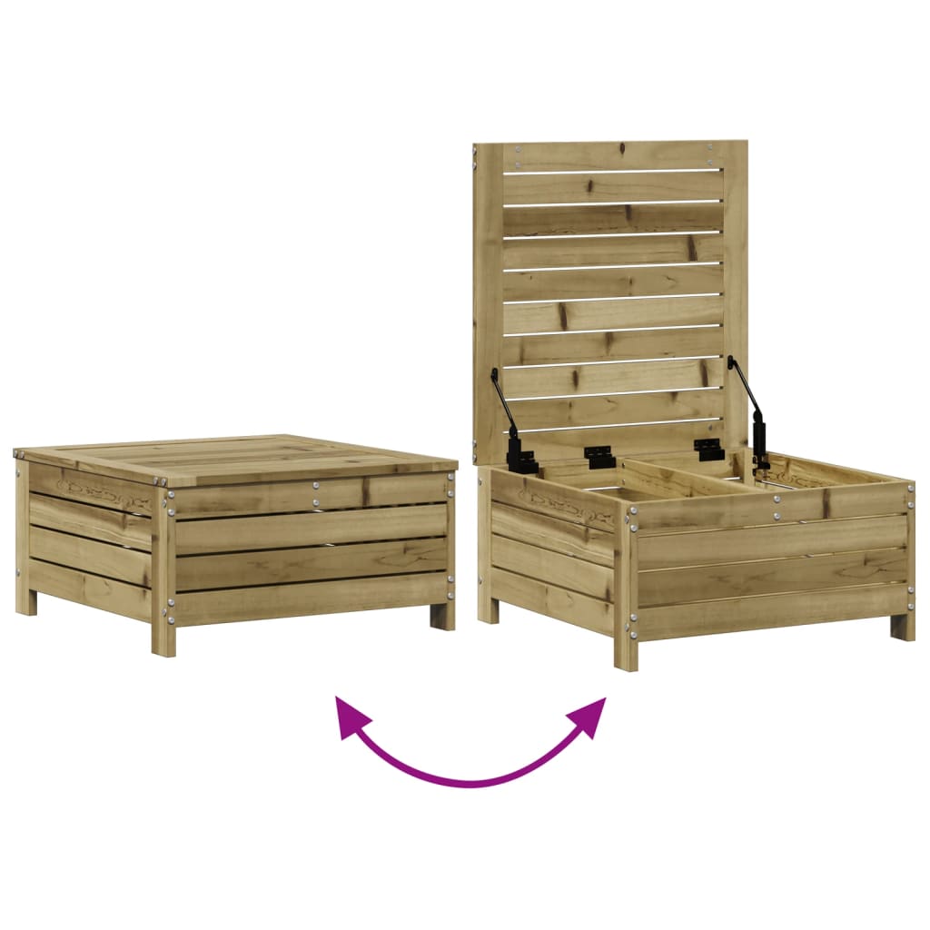 Set Divani da Giardino 7pz con Cuscini Legno Impregnato di Pino - homemem39