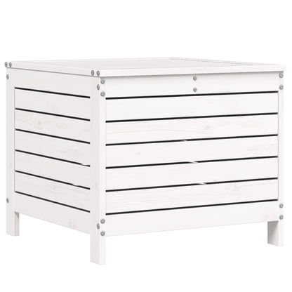 Set Divani da Giardino 7 pz Bianco in Legno Massello di Pino - homemem39
