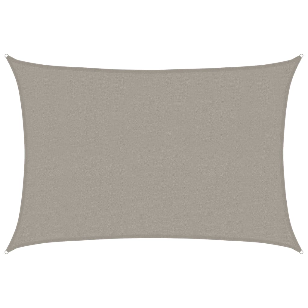 Vela Parasole 160 g/m² Rettangolare Grigio Chiaro 2,5x4 m HDPE | homemem39