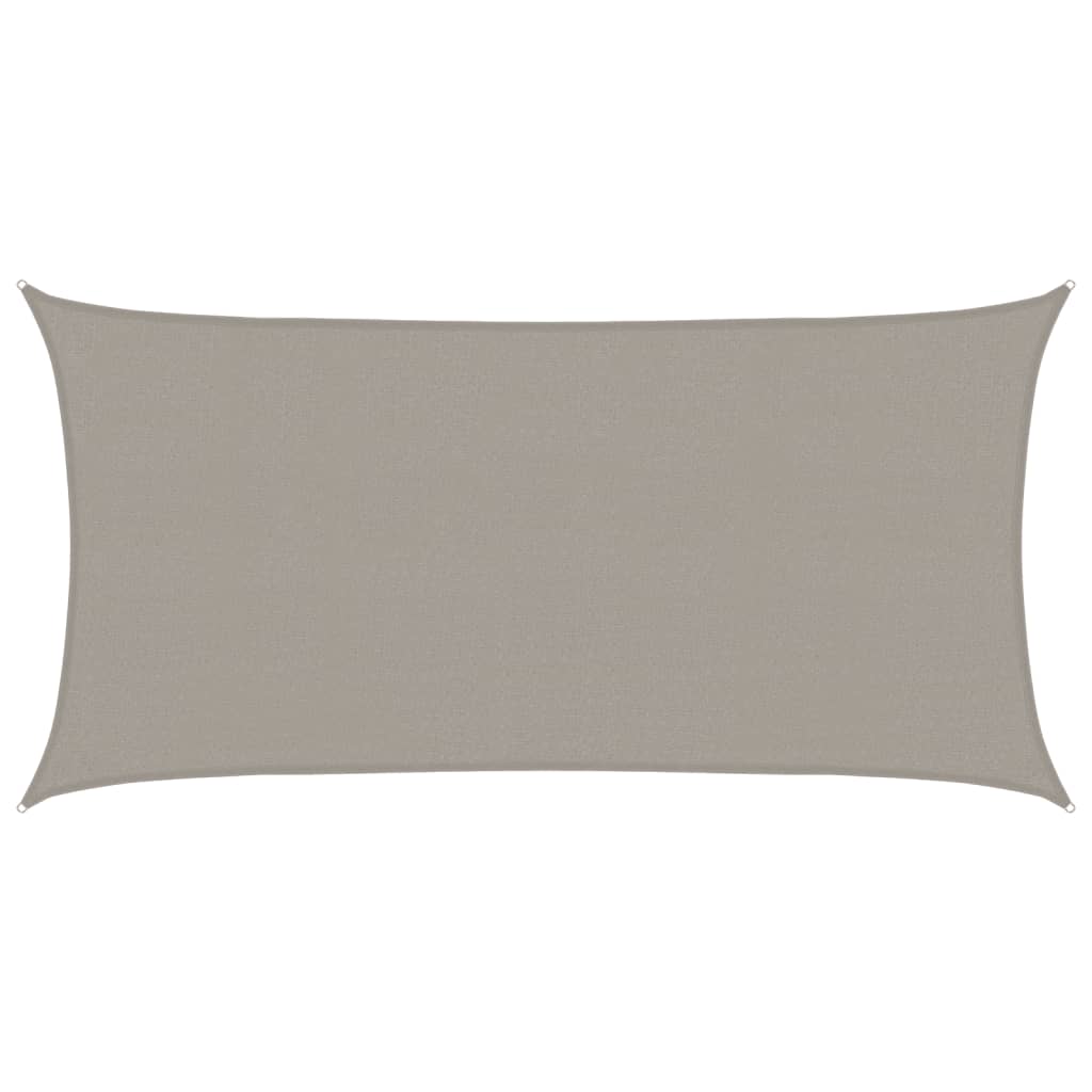 Vela Parasole 160 g/m² Rettangolare Grigio Chiaro 2,5x5 m HDPE | homemem39