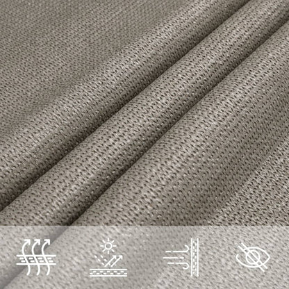 Vela Parasole 160 g/m² Rettangolare Grigio Chiaro 2,5x5 m HDPE