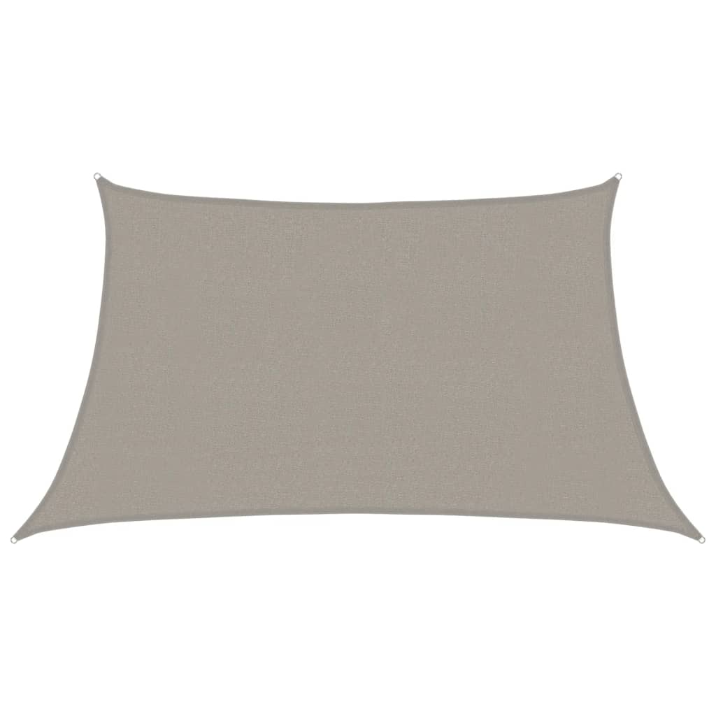 Vela Parasole 160 g/m² Trapezio Grigio Chiaro 3/4x2 m in HDPE | homemem39