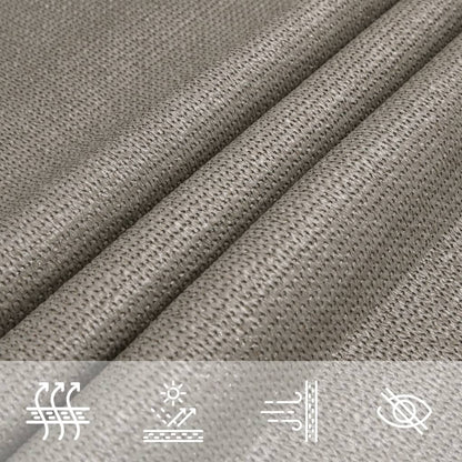 Vela Parasole 160 g/m² Trapezio Grigio Chiaro 3/4x2 m in HDPE | homemem39