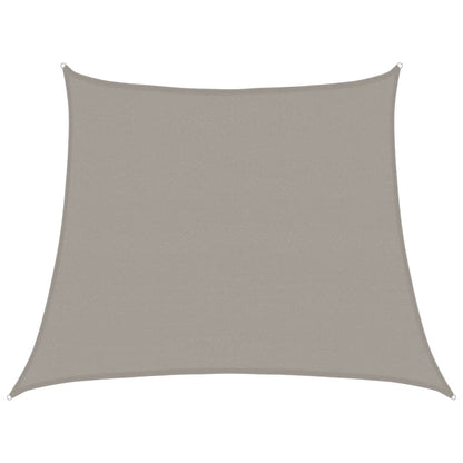 Vela Parasole 160 g/m² Trapezio Grigio Chiaro 3/4x3 m in HDPE | homemem39