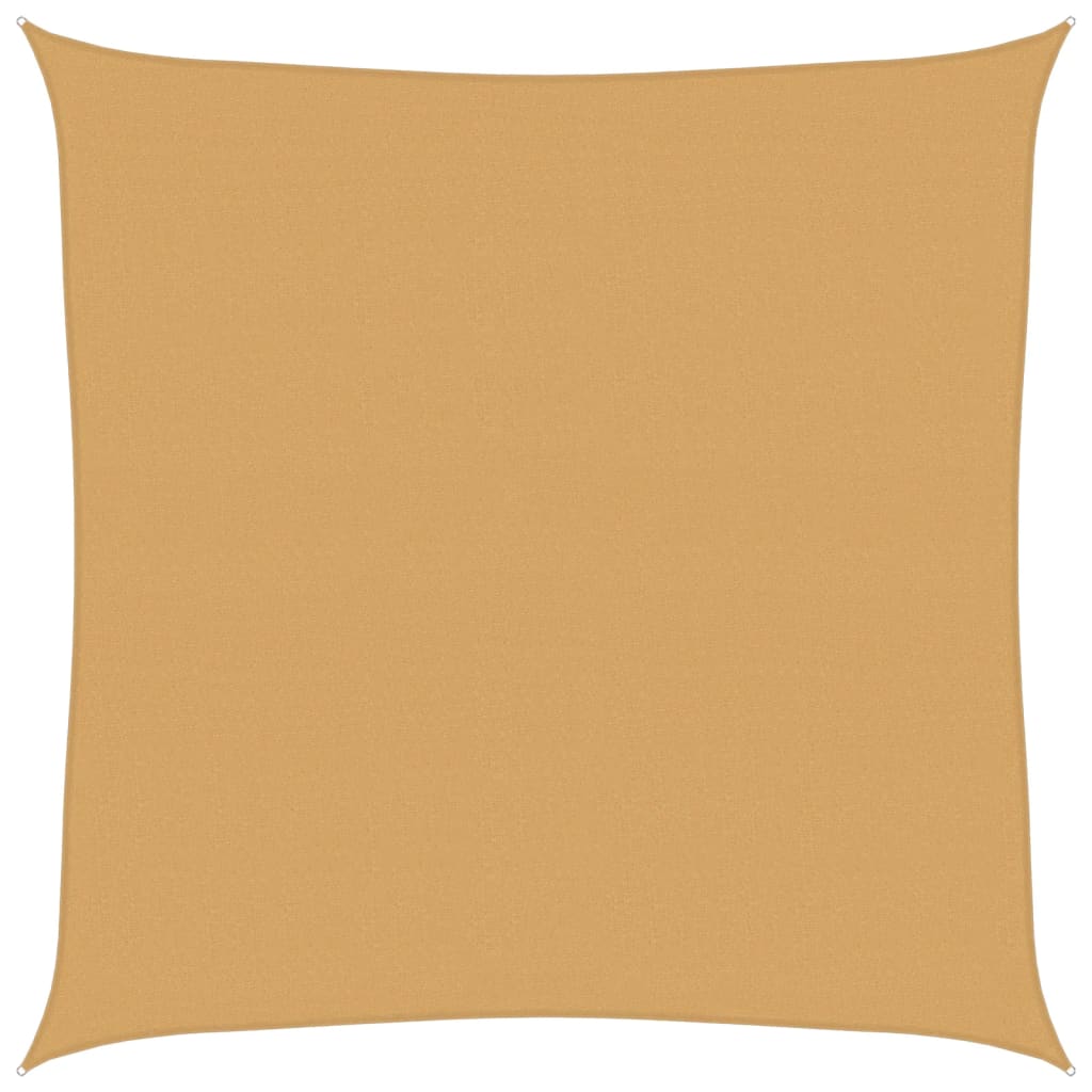 Vela Parasole 160 g/m² Quadrata Sabbia 6x6 m in HDPE | homemem39