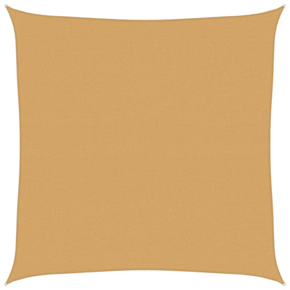 Vela Parasole 160 g/m² Quadrata Sabbia 6x6 m in HDPE | homemem39