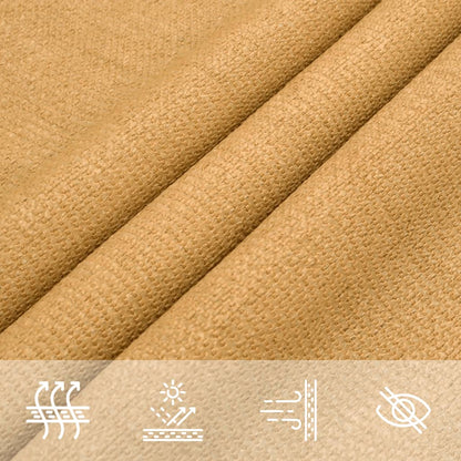 Vela Parasole 160 g/m² Quadrata Sabbia 6x6 m in HDPE | homemem39