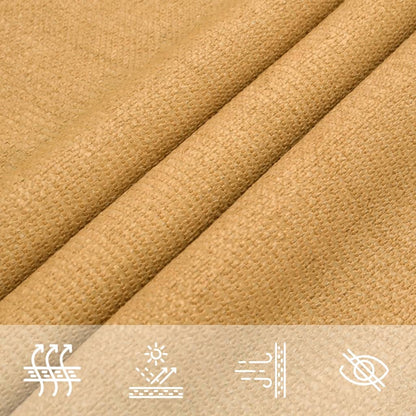 Vela Parasole 160 g/m² Quadrata Sabbia 7x7 m in HDPE | homemem39