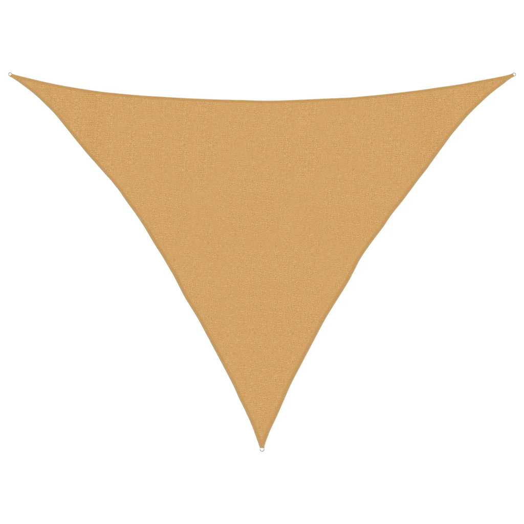 Vela Parasole 160 g/m² Triangolare Sabbia 3x3x4,2 m in HDPE | homemem39