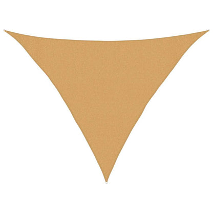 Vela Parasole 160 g/m² Triangolare Sabbia 3x3x4,2 m in HDPE | homemem39