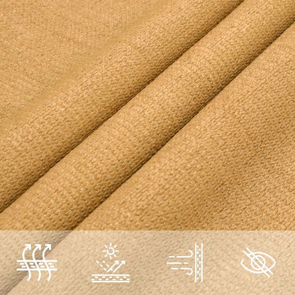 Vela Parasole 160 g/m² Triangolare Sabbia 3x4x5 m in HDPE | homemem39