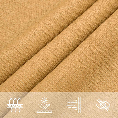 Vela Parasole 160 g/m² Triangolare Sabbia 4x5x5 m in HDPE