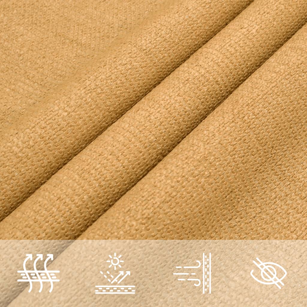 Vela Parasole 160 g/m² Trapezio Grigio Chiaro 3/4x3 m in HDPE | homemem39